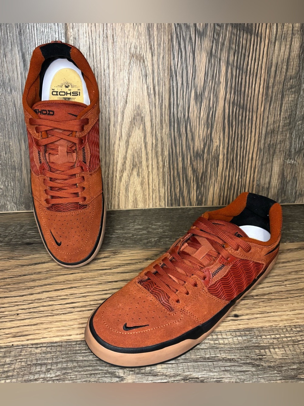 Nike SB Ishod Shoes Rugged Orange Black DC7232-800 Men’s Size 10.5 EXCELLENT!
